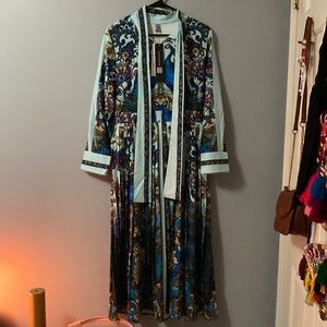 Peacock Floral Dress